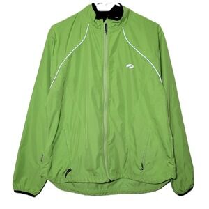 Brooks For Women Lightweight Running Jacket‎ Vented Green Size L Rain Wind